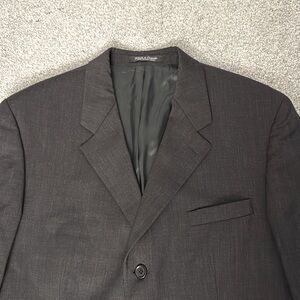 Bloomingdale’s Metrpolitan View Men’s‎ Sport Coat Wool 3-Button Black Size 44R